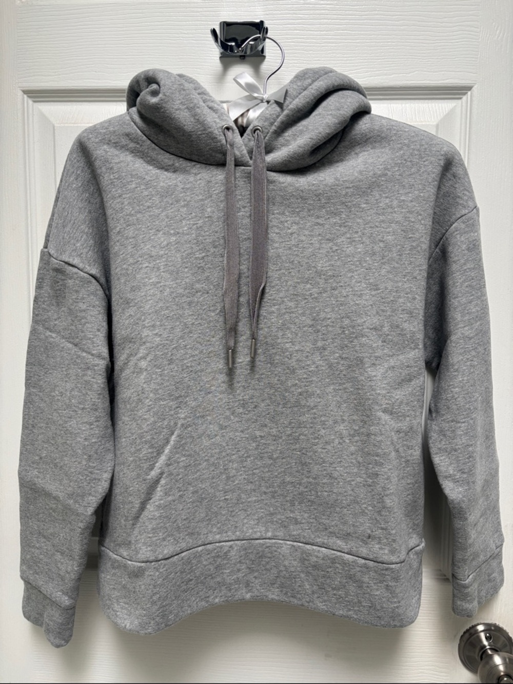 Banana Republic Gray Hooded Pullover Sweatshirt
